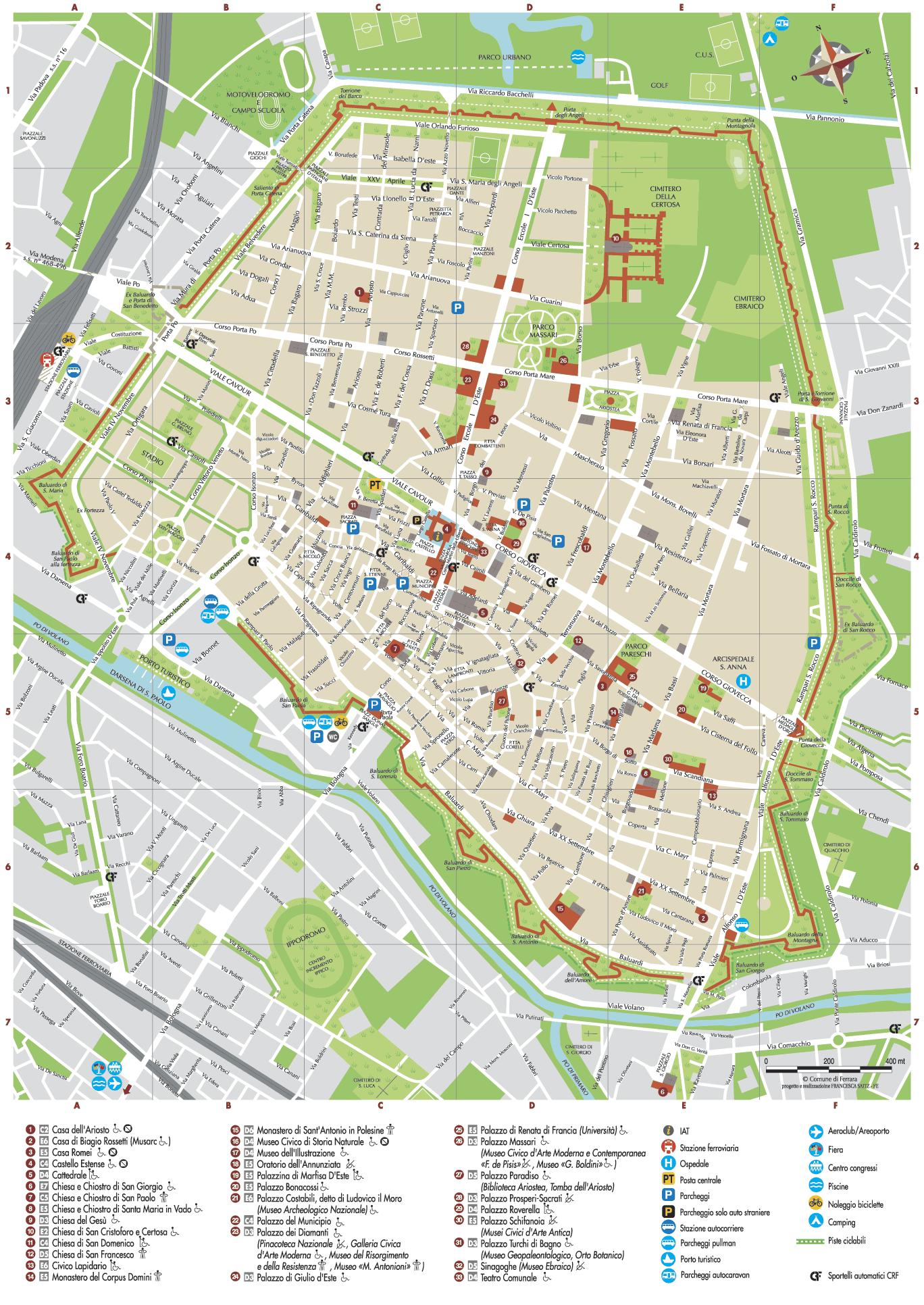 Mappa Ferrara