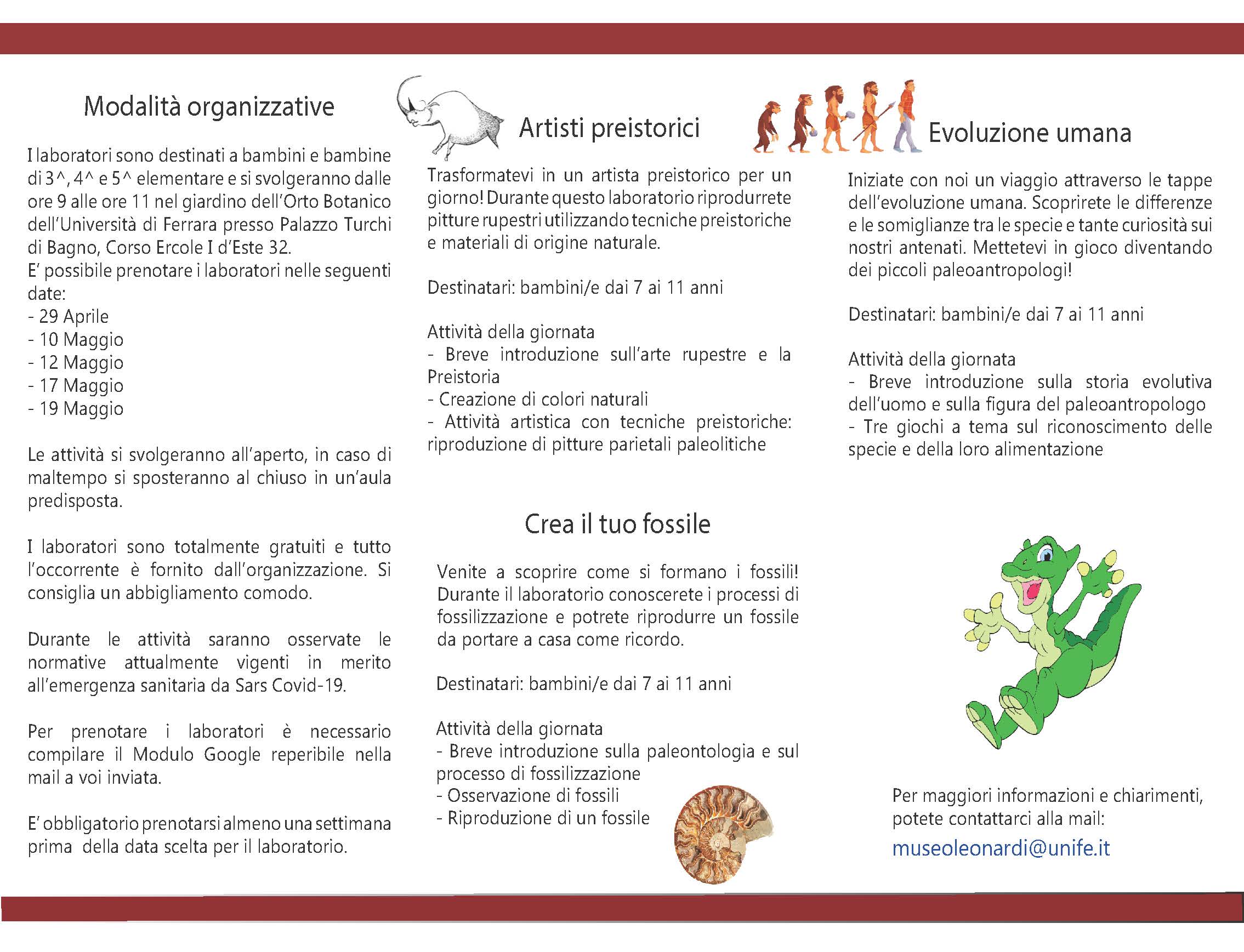 Brochure lab. 1.. Pillole di archeologia (II edizione)